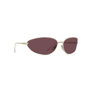 Loewe Signature Lw40164u Women Gold Oval Sunglasses
