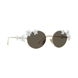 LOEWE Signature LW40173U women Gold Oval Sunglasses
