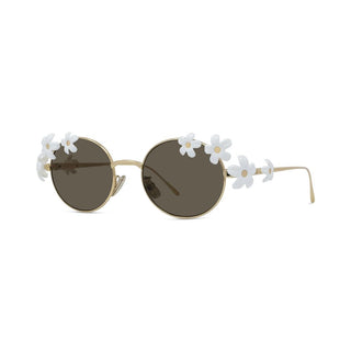 LOEWE Signature LW40173U women Gold Oval Sunglasses