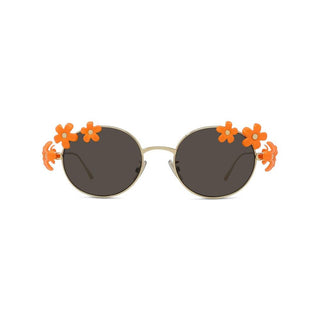 LOEWE Signature LW40173U women Gold Oval Sunglasses