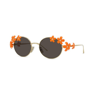 LOEWE Signature LW40173U women Gold Oval Sunglasses