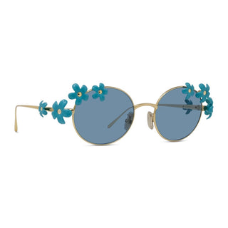 LOEWE Signature LW40173U women Gold Oval Sunglasses