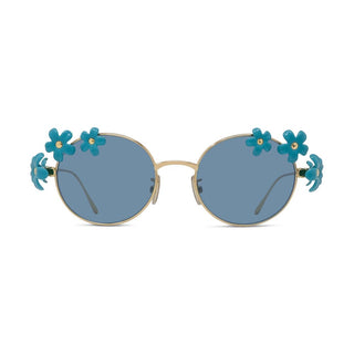 LOEWE Signature LW40173U women Gold Oval Sunglasses