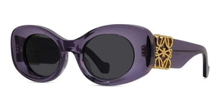 LOEWE Anagram LW40175U women Violet Oval Sunglasses