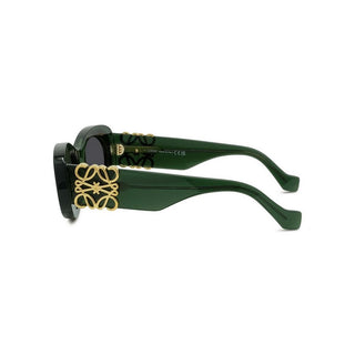 LOEWE Anagram LW40175U women Green Oval Sunglasses