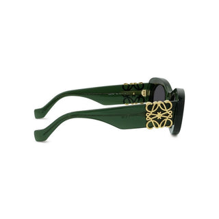 LOEWE Anagram LW40175U women Green Oval Sunglasses