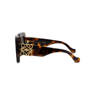 LOEWE Anagram LW40176U women Havana Oversize Sunglasses
