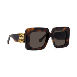 LOEWE Anagram LW40176U women Havana Oversize Sunglasses