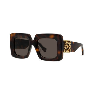 LOEWE Anagram LW40176U women Havana Oversize Sunglasses