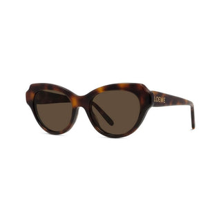 LOEWE Slim LW40178I women Havana Geometric Sunglasses