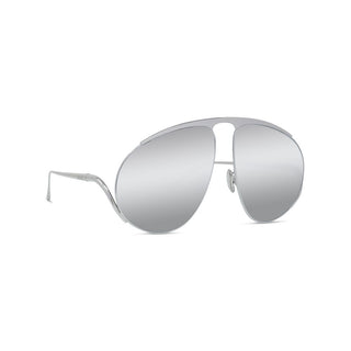 LOEWE Signature LW40180U women Silver Pilot Sunglasses