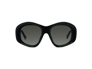 LOEWE Anagram LW40181I women Black Round Sunglasses