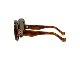 LOEWE Anagram LW40181I women Havana Round Sunglasses