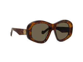 LOEWE Anagram LW40181I women Havana Round Sunglasses