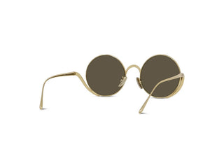 LOEWE Signature LW40187U women Gold Round Sunglasses