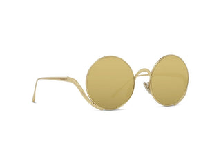 LOEWE Signature LW40187U women Gold Round Sunglasses