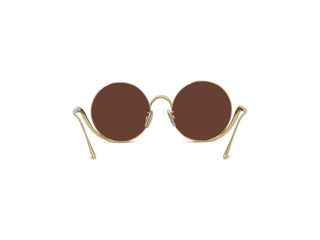 LOEWE Signature LW40187U women Gold Round Sunglasses
