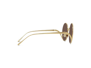 LOEWE Signature LW40187U women Gold Round Sunglasses