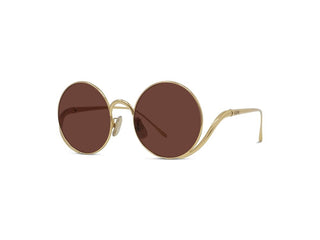 LOEWE Signature LW40187U women Gold Round Sunglasses