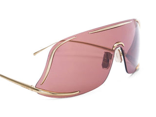 Loewe Signature Lw40193u Unisex Gold Shield Sunglasses