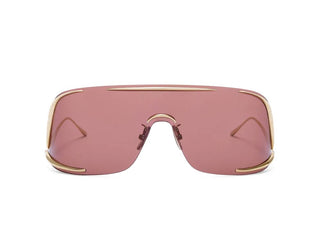 Loewe Signature Lw40193u Unisex Gold Shield Sunglasses
