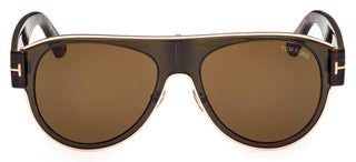 Tom Ford LYLE - 02 FT 1074 unisex Brown Pilot Sunglasses
