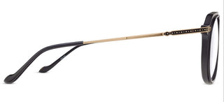 Matsuda M2073 unisex Black Pilot Eyeglasses