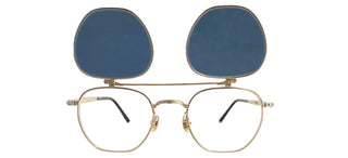Matsuda M3148 FLIP-UP SUNGLASS LENS unisex Gold Pilot Eyeglasses