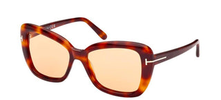 Tom Ford MAEVE FT 1008 women Havana Butterfly Sunglasses