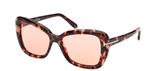 Tom Ford MAEVE FT 1008 women Havana Butterfly Sunglasses