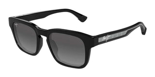 Maui Jim Maluhia Mj0643s Unisex Black Squared Sunglasses