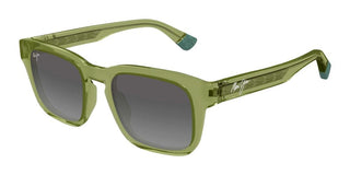 Maui Jim Maluhia Mj0643s Unisex Green Squared Sunglasses