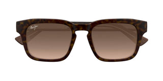 Maui Jim Maluhia Mj0643s Unisex Havana Squared Sunglasses