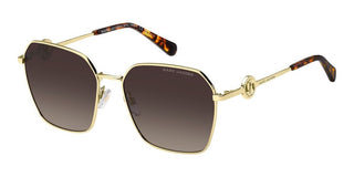 Marc Jacobs MARC 729/S women Gold Rectangle Sunglasses