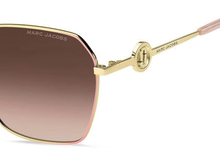Marc Jacobs MARC 729/S women Gold Rectangle Sunglasses