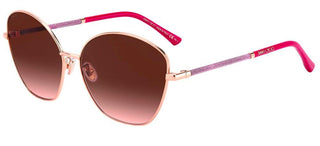 Jimmy Choo MARILIA/G/SK women Gold Cat Eye Sunglasses