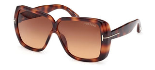 Tom Ford MARILYN FT 1037 women Havana Butterfly Sunglasses