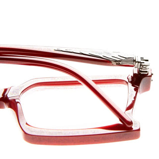 Kuboraum MASKE D72 unisex Red Squared Eyeglasses
