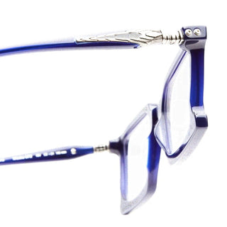 Kuboraum MASKE D72 unisex Blue Squared Eyeglasses