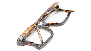 Kuboraum MASKE D74 unisex Havana Rectangle Eyeglasses