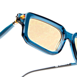 Kuboraum Maske P23 Sun Unisex Green Rectangle Sunglasses