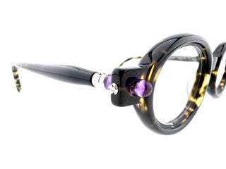 Kuboraum Maske P6 Unisex Havana Oval Eyeglasses