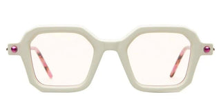 Kuboraum Maske P9 Sun Unisex White Geometric Sunglasses