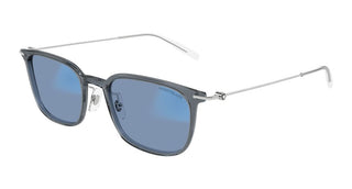Montblanc MB0100S men Grey Squared Sunglasses