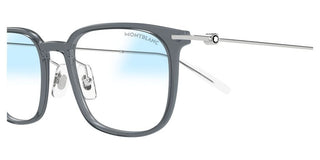 Montblanc MB0100S men Grey Squared Sunglasses