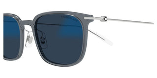 Montblanc MB0100S men Grey Squared Sunglasses