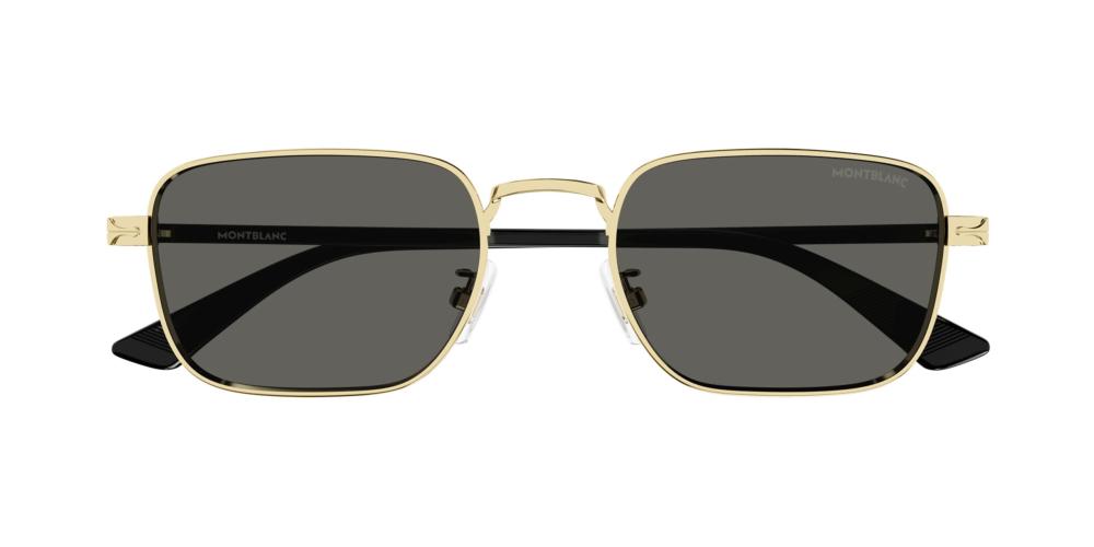 Montblanc Mb0339s Men Gold Squared Sunglasses – Otticanet USA
