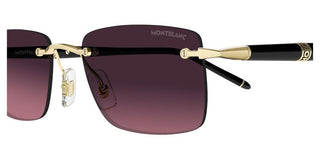 Montblanc MB0344S men Black Squared Sunglasses