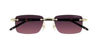 Montblanc MB0344S men Black Squared Sunglasses