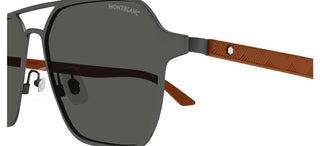 Montblanc Mb0360s Men Ruthenium Pilot Sunglasses